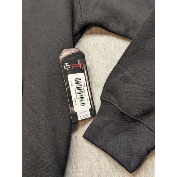 NWT TROLL CO Hoodie Winged Roller Small Dirty Hands Clean Money Black Pullover - Picture 4 of 9